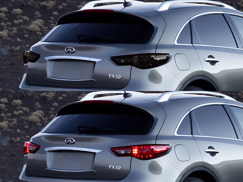 fx35 Before and After Smoked Taillights