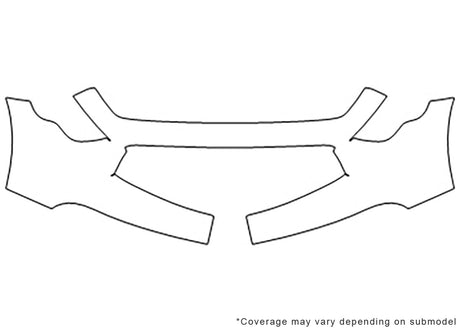 fx35 Avery Dennison Clear Bra Bumper Precut PPF Diagram