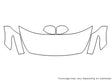 fx35 3M Clear Bra Hood Precut PPF Diagram