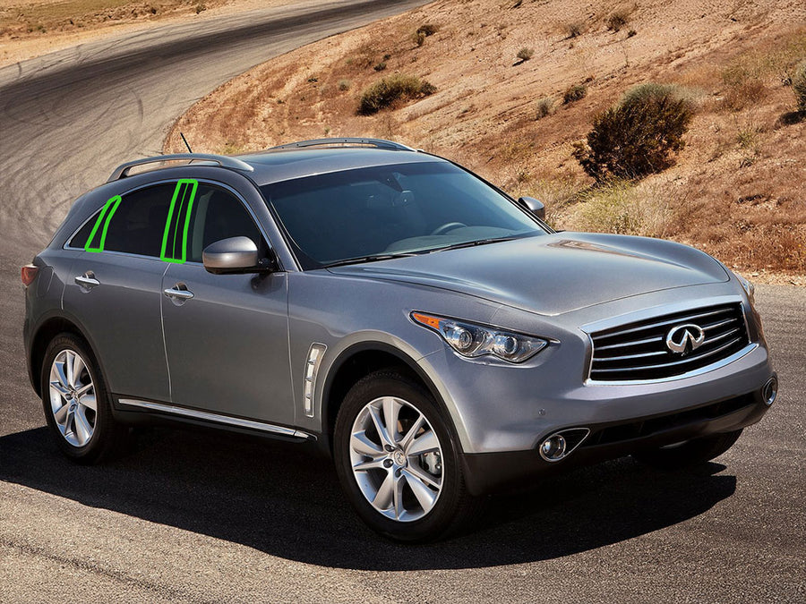 infiniti fx35 2009-2019 Pillar Post Trim Installation Location