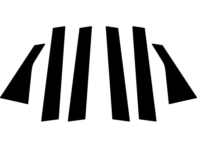infiniti q70 2014-2019 Carbon Fiber Pillar Trim Diagram