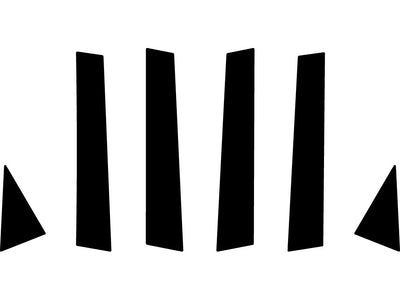 infiniti fx45 2003-2008 Carbon Fiber Pillar Trim Diagram