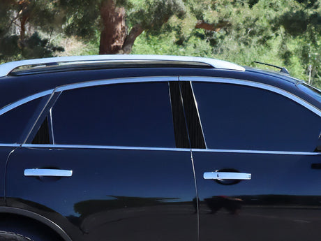 infiniti fx45 2003-2008 Brushed Aluminum Black Pillar Cover Diagram