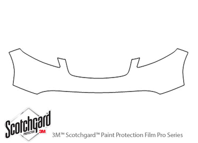 fx45 3M Clear Bra Bumper Precut PPF Diagram