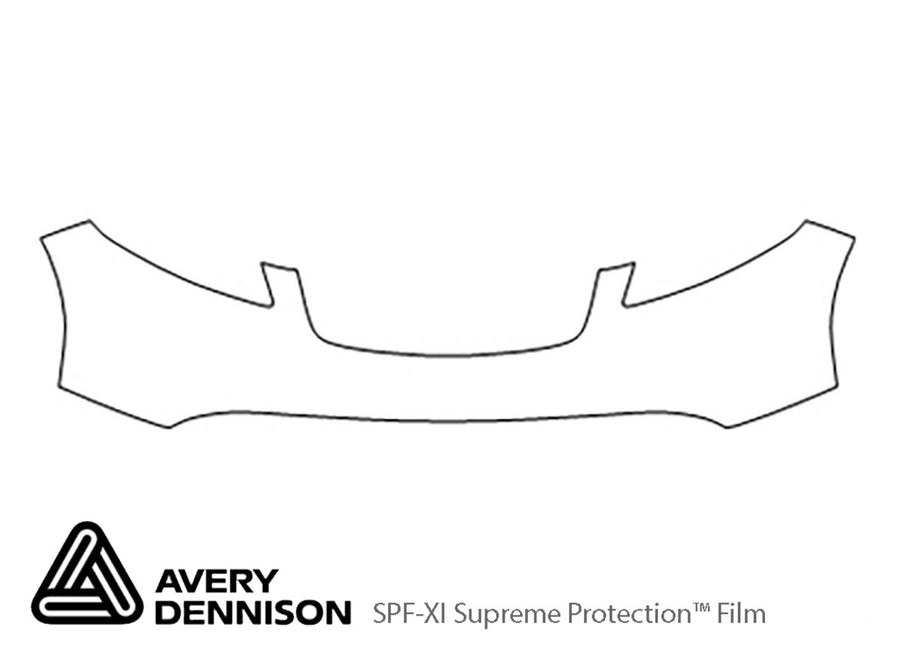 fx45 Avery Dennison Clear Bra Bumper Precut PPF Diagram