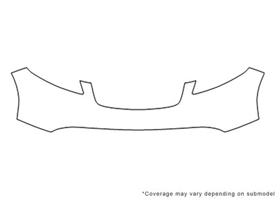 fx45 3M Clear Bra Bumper Precut PPF Diagram
