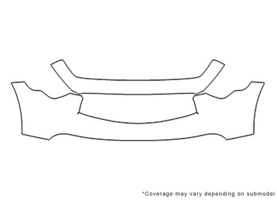 fx50 3M Clear Bra Bumper Precut PPF Diagram