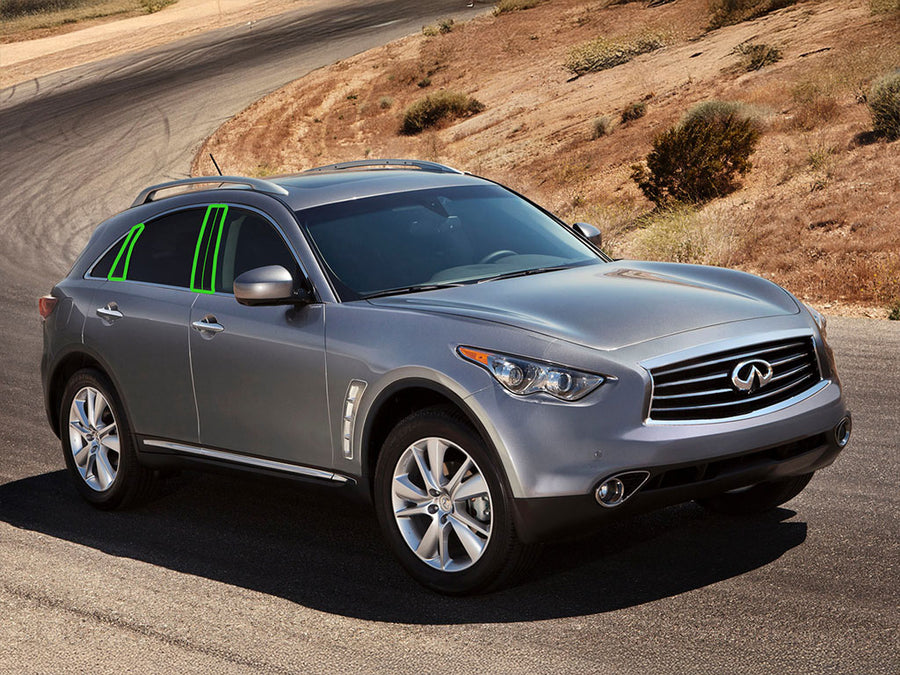 infiniti fx50 2009-2013 Pillar Post Trim Installation Location