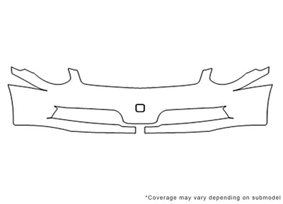 g35 3M Clear Bra Bumper Precut PPF Diagram