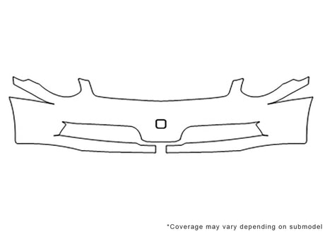 g35 3M Clear Bra Bumper Precut PPF Diagram
