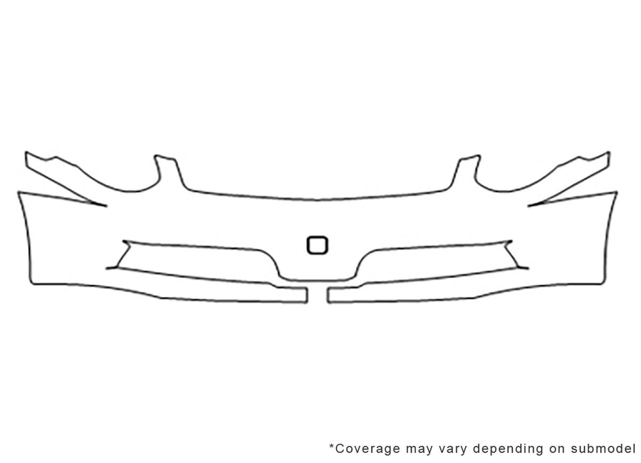 g35 3M Clear Bra Bumper Precut PPF Diagram