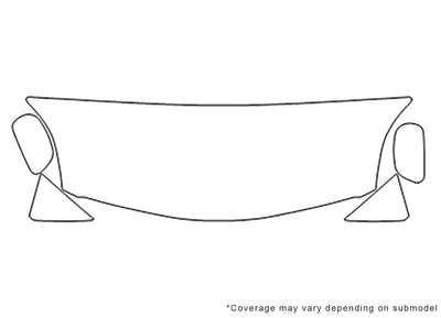 g35 Avery Dennison Clear Bra Hood Precut PPF Diagram