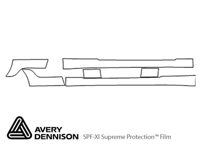 g35 Avery Dennison Clear Bra Door Cup Precut PPF Diagram