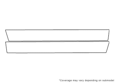 g35 3M Clear Bra Door Cup Precut PPF Diagram