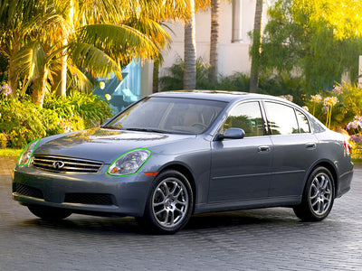 infiniti g35 2003-2006 (sedan) Headlight Protection Installation Location