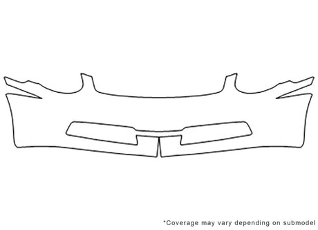 g35 3M Clear Bra Bumper Precut PPF Diagram