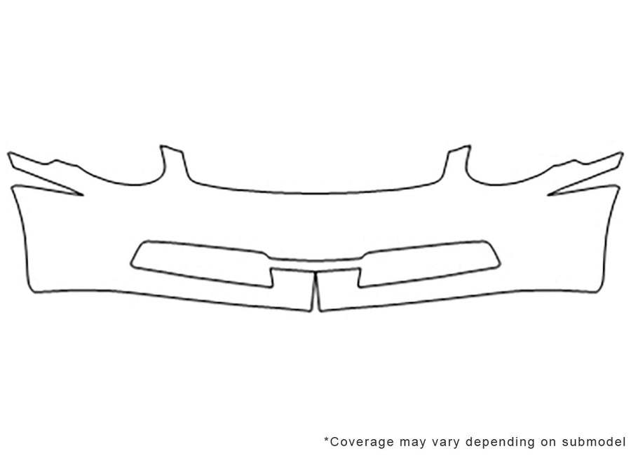 g35 Avery Dennison Clear Bra Bumper Precut PPF Diagram