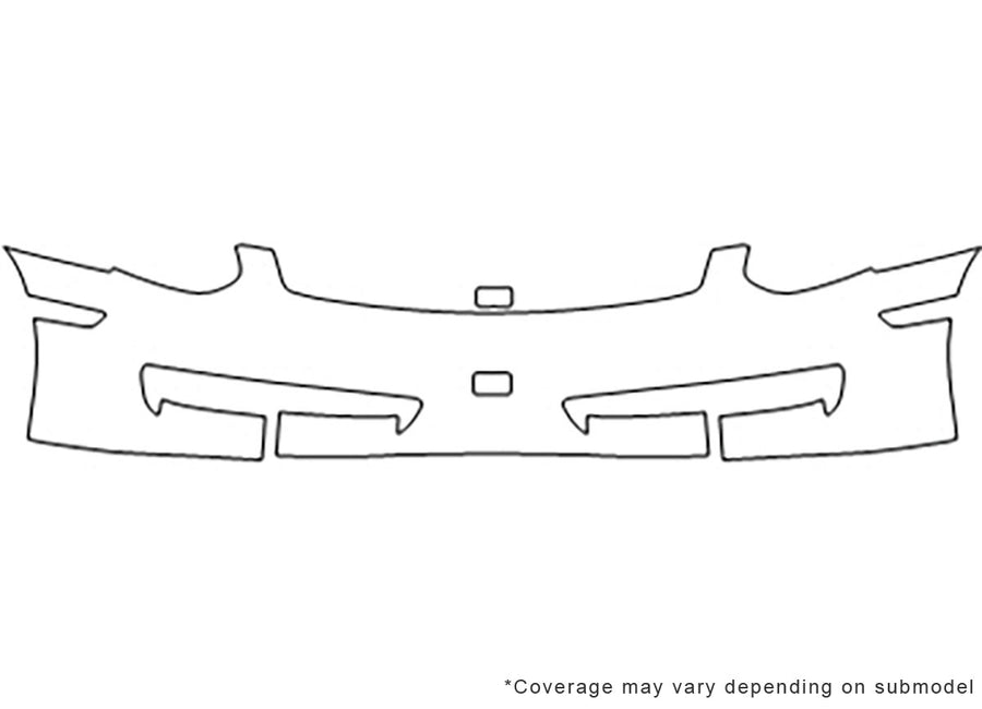 g35 3M Clear Bra Bumper Precut PPF Diagram