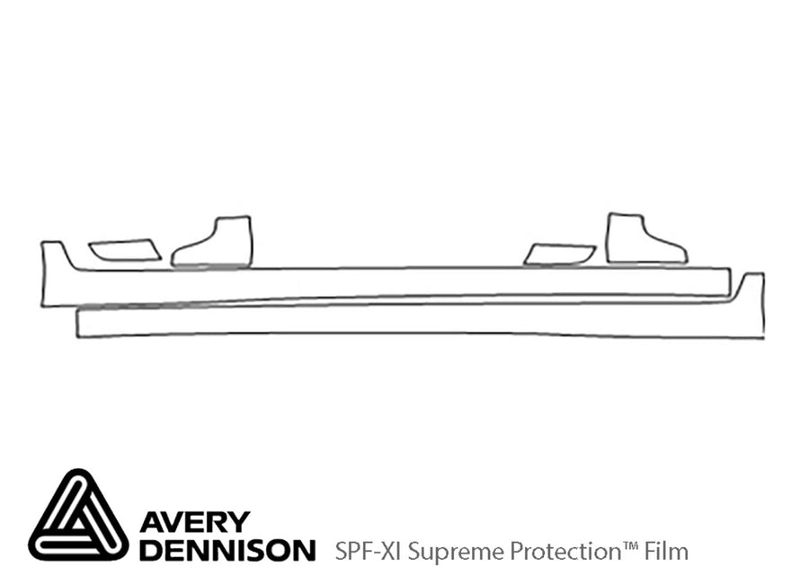 g35 Avery Dennison Clear Bra Door Cup Precut PPF Diagram