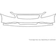 g35 3M Clear Bra Bumper Precut PPF Diagram