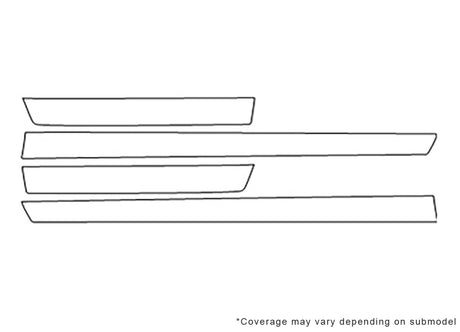 g35 3M Clear Bra Door Cup Precut PPF Diagram