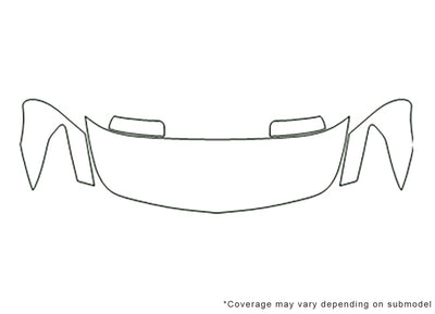 g35 3M Clear Bra Hood Precut PPF Diagram