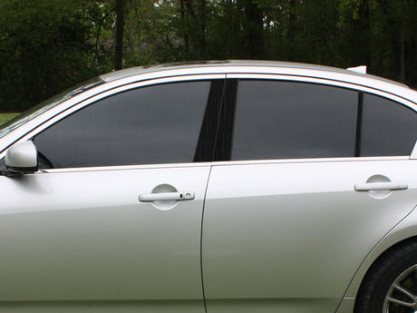 infiniti g35 2007-2008 Brushed Aluminum Black Pillar Cover Diagram