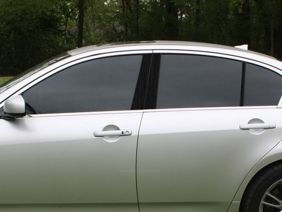 infiniti g35 2007-2008 Brushed Aluminum Black Pillar Cover Diagram