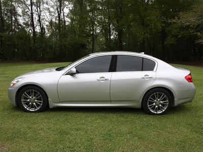 infiniti g35 2007-2008 Brushed Aluminum Black Pillar Trim