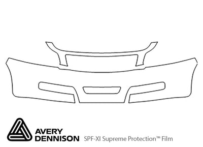 g37 Avery Dennison Clear Bra Bumper Precut PPF Diagram