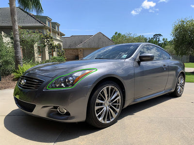 infiniti g37 2008-2013 (coupe) Headlight Protection Installation Location
