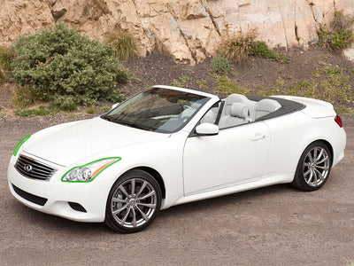 infiniti g37 2009-2013 (convertible) Headlight Protection Installation Location