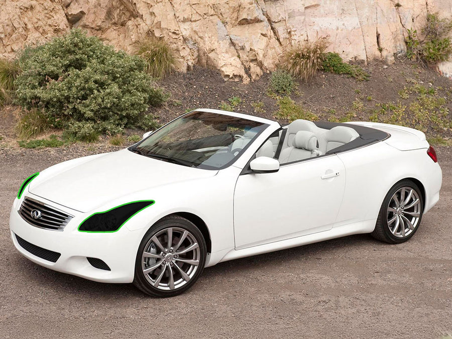 infiniti g37 2009-2013 (convertible) Headlight Tint Location