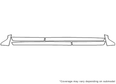 g37 3M Clear Bra Door Cup Precut PPF Diagram