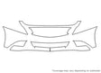 g37 3M Clear Bra Bumper Precut PPF Diagram