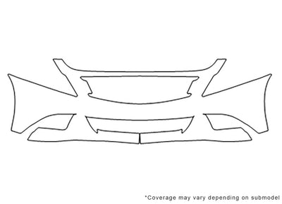 g37 3M Clear Bra Bumper Precut PPF Diagram