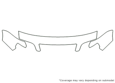 i30 3M Clear Bra Hood Precut PPF Diagram