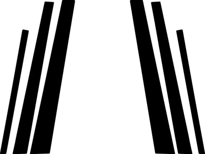 infiniti i30 1996-1999 Carbon Fiber Pillar Trim Diagram