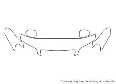 i35 3M Clear Bra Hood Precut PPF Diagram