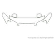 i35 Avery Dennison Clear Bra Hood Precut PPF Diagram