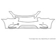 jx35 3M Clear Bra Bumper Precut PPF Diagram