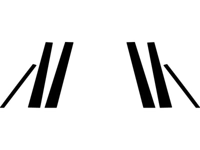 infiniti m35 2006-2010 Gloss Black Pillar Trim