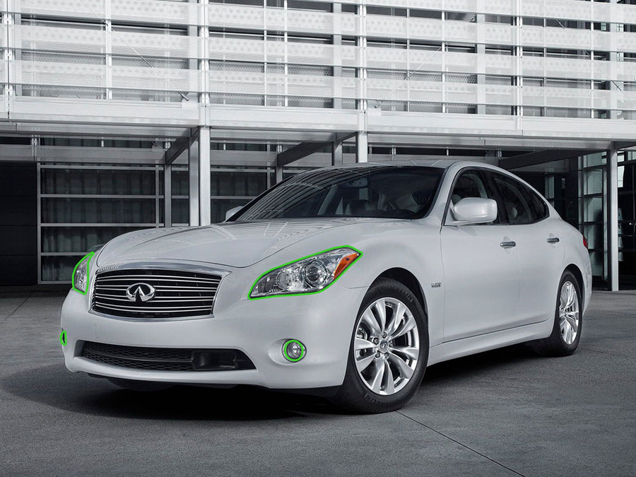 infiniti m35 2011-2013 Headlight Protection Installation Location