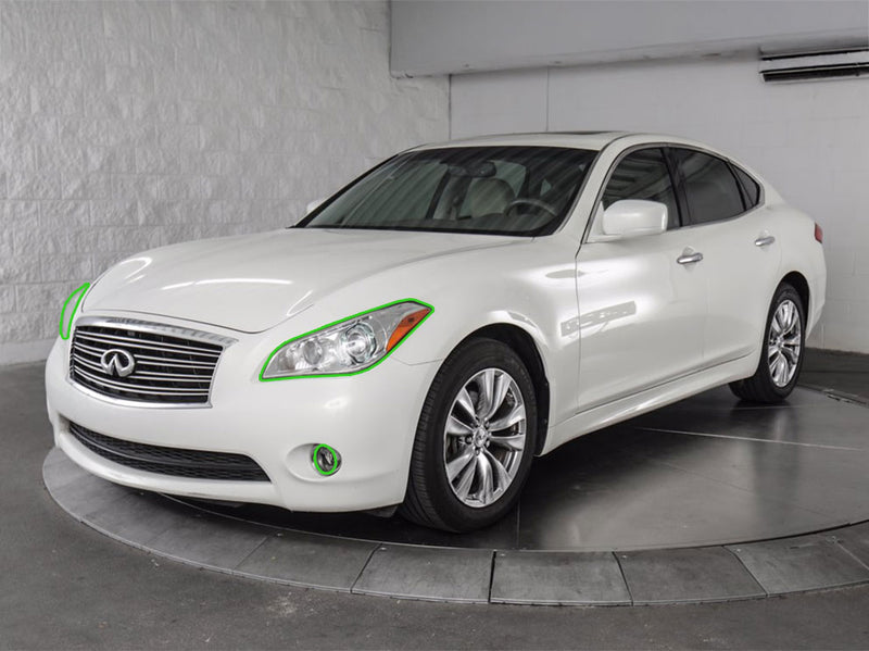 infiniti m37 2011-2013 Headlight Protection Installation Location