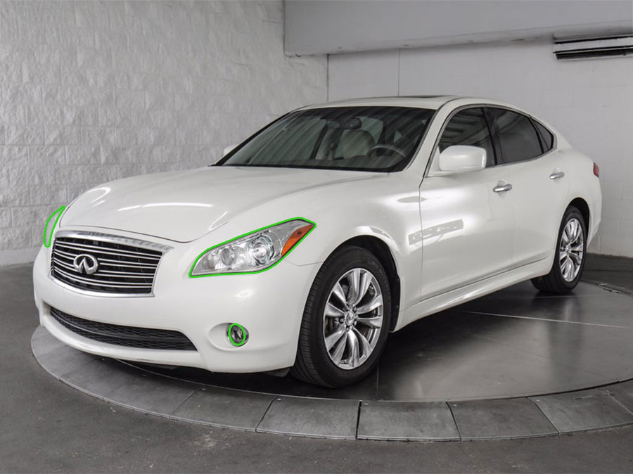 infiniti m37 2011-2013 Headlight Protection Installation Location