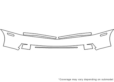 m45 Avery Dennison Clear Bra Bumper Precut PPF Diagram