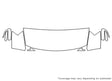 m45 3M Clear Bra Hood Precut PPF Diagram