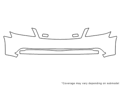 m45 Avery Dennison Clear Bra Bumper Precut PPF Diagram