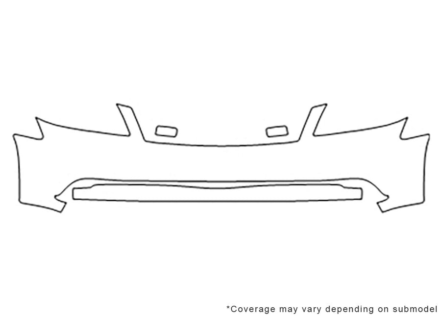m45 Avery Dennison Clear Bra Bumper Precut PPF Diagram