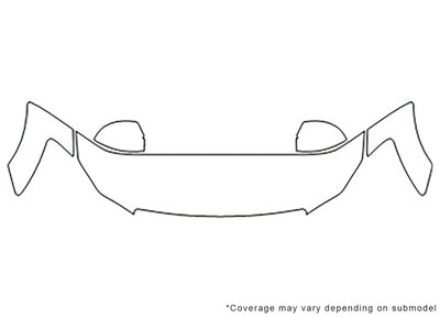 m45 3M Clear Bra Hood Precut PPF Diagram